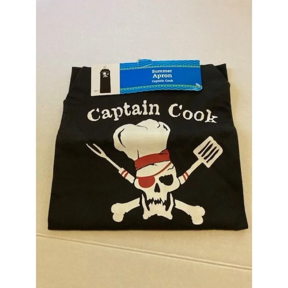 NEW Captain Cook Barbecue BBQ Apron for Adults Adjustable Funny